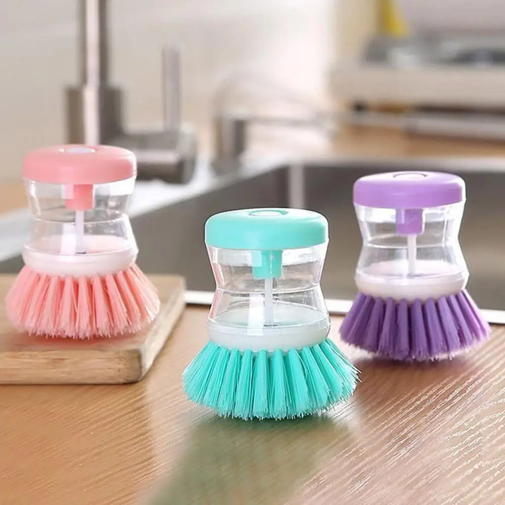 Mini Kitchen Liquid Dish Cleaning Brush