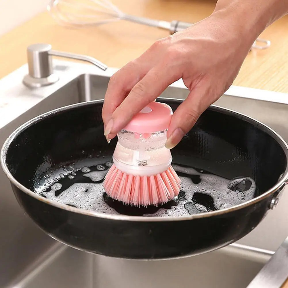 Mini Kitchen Liquid Dish Cleaning Brush