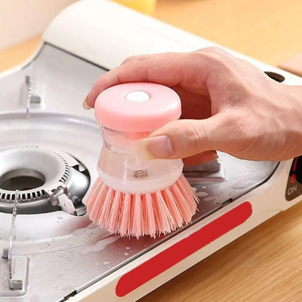 Mini Kitchen Liquid Dish Cleaning Brush