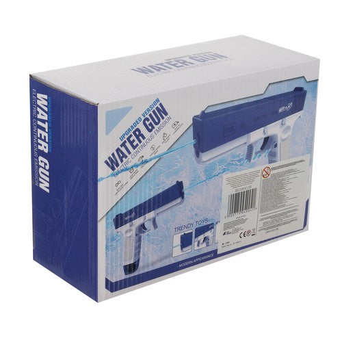Electric automatic rechargeable water gun toy with dual magazine for boys and adults – random color