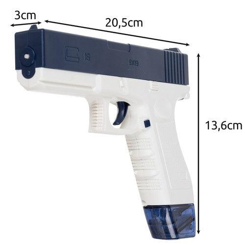 Electric automatic rechargeable water gun toy with dual magazine for boys and adults – random color