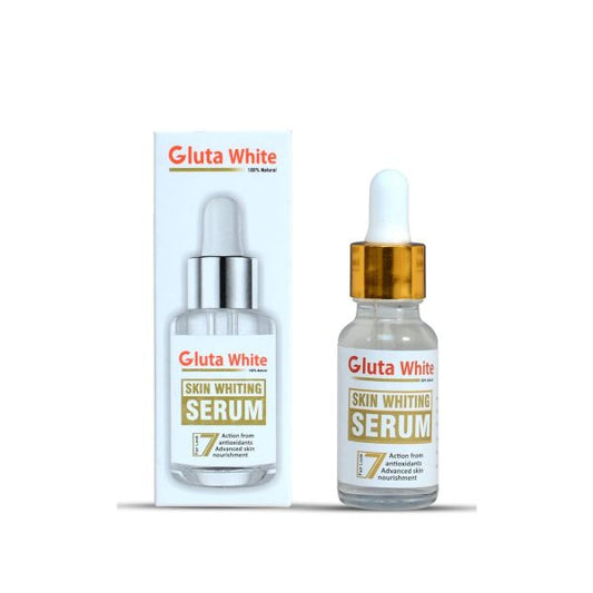 Gluta White Face Glowing Serum – 30ml | Glutathione Brightening, Hydration & Antioxidant Protection