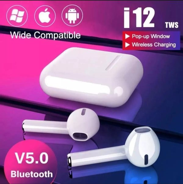i12 TWS Wireless Earbuds | Touch Control Bluetooth 5.0 Earphones