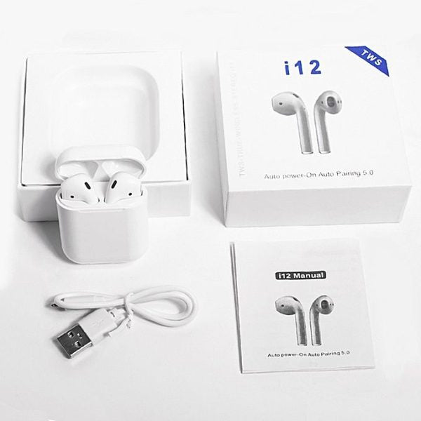 i12 TWS Wireless Earbuds | Touch Control Bluetooth 5.0 Earphones