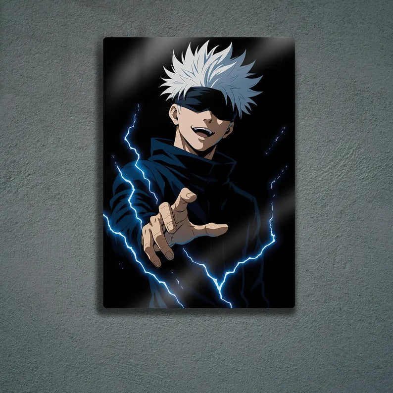 Anime Metal Wall Frame 8x11 Inches – High-Quality Digital Printing for Home and Office Decor