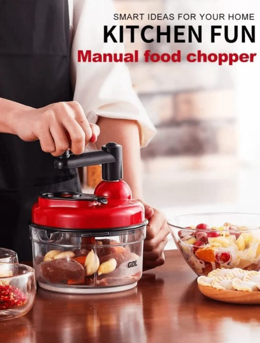 Manual Hand Vegetable Quick Chopper - Kachomer Salad Machine - High-Speed Onion Cutter
