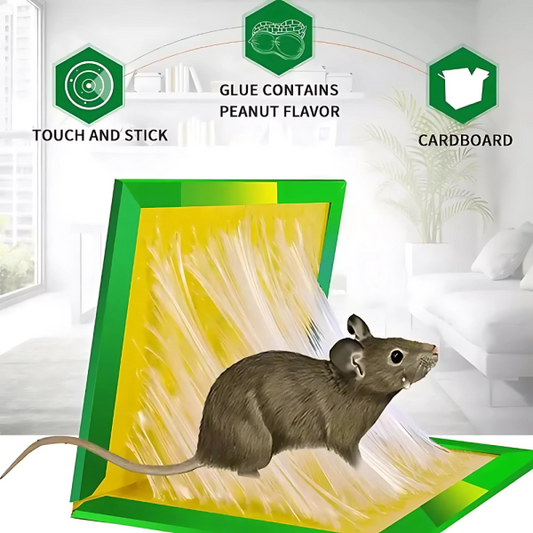 Mouse Glue Trap Pack of 5 – Strong Adhesive Rodent Catcher Boards for Home, Kitchen & Office Use
