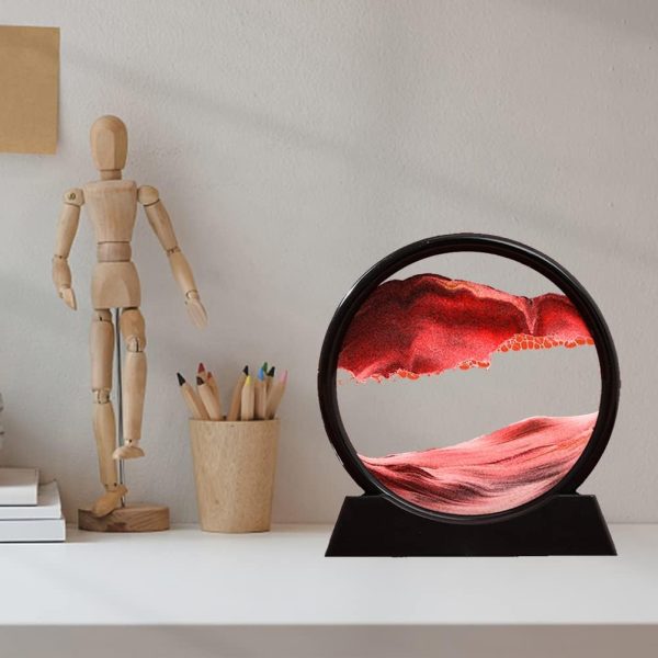 6-Inch Moving Sand Art Sandscape with Metal Stand