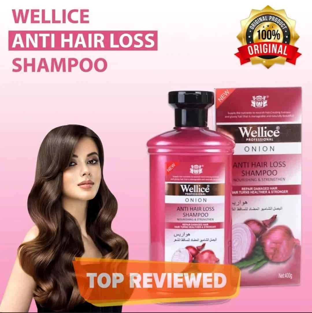 Wellice Onion Anti Hair Loss Shampoo – Nourishing & Strengthening Formula