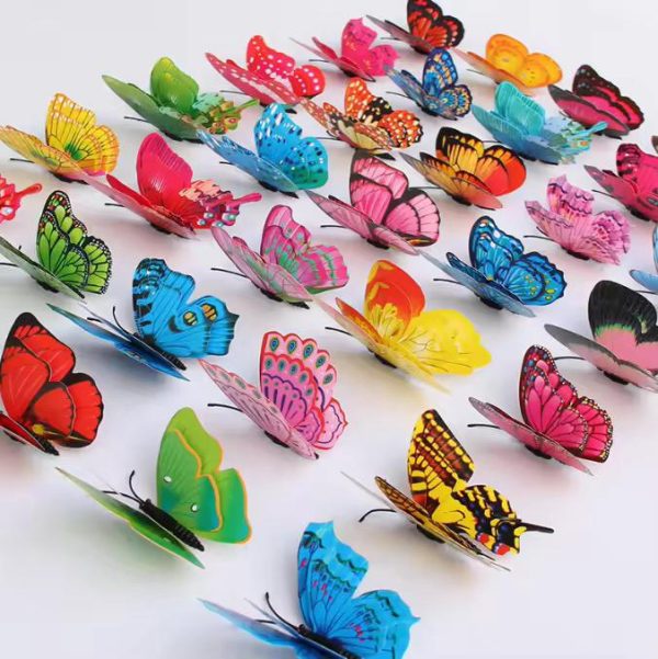 3D Monarch Butterfly Wall Decor – Magnetic & Adhesive Butterflies