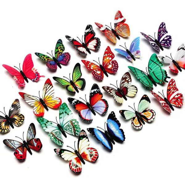 3D Monarch Butterfly Wall Decor – Magnetic & Adhesive Butterflies