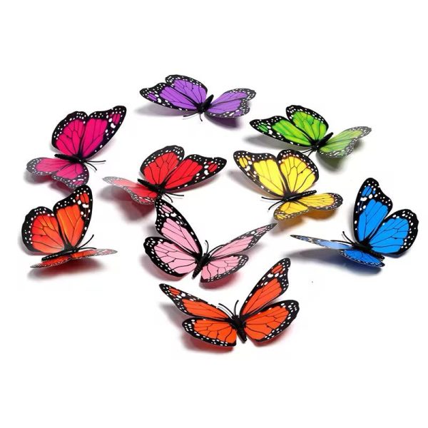 3D Monarch Butterfly Wall Decor – Magnetic & Adhesive Butterflies