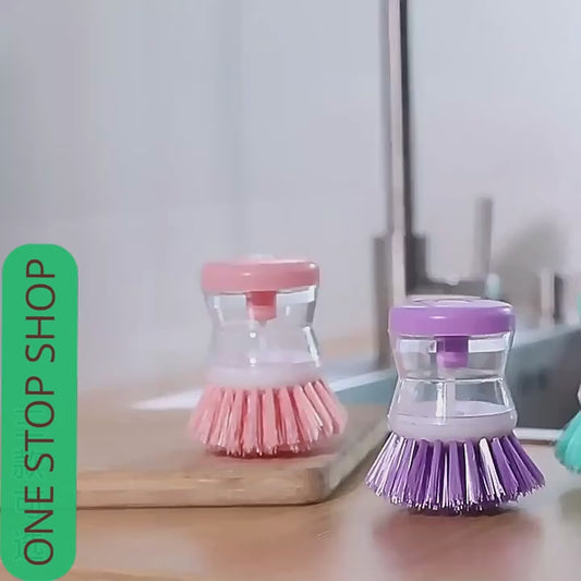 Mini Kitchen Liquid Dish Cleaning Brush