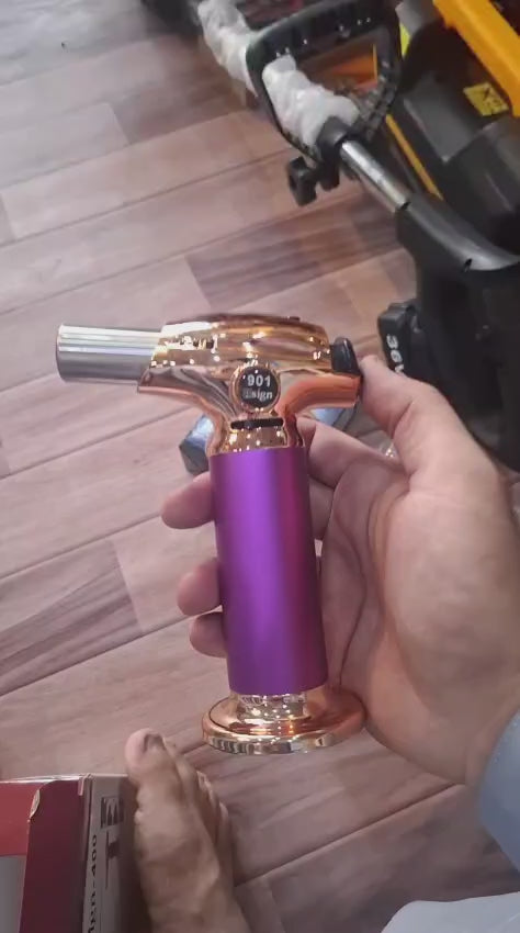 High Quality Refillable Torch Lighter for Kitchen, Cigar, BBQ – Jet Flame Windproof Design
