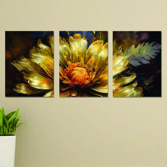 Set Of 3 Wall Art Wooden Phototile Frames – 8x11 Inches MDF Decorative Canvas Panels for Room Décor
