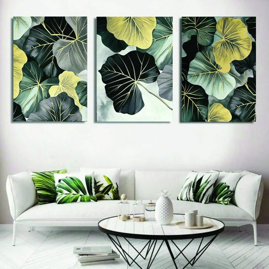 Shop Set of 3 MDF Wooden Botanical Phototile Frames (8x11 inches) – Easy to install, nature-inspired wall décor panels for modern homes.
