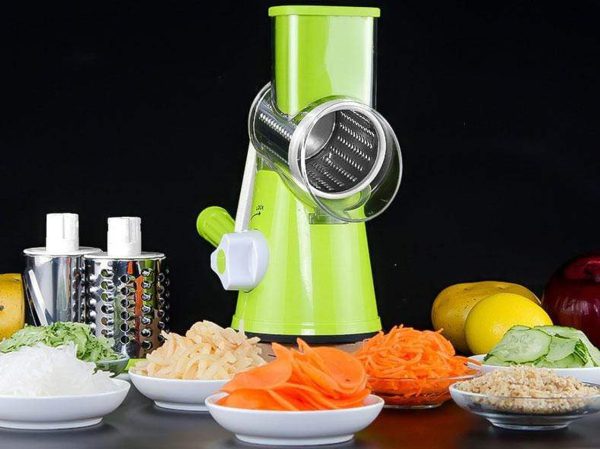 TableTop Drum Grater | Manual Vegetable Cutter Slicer & Grater | Multi-Functional Kitchen Gadget (Random Color)